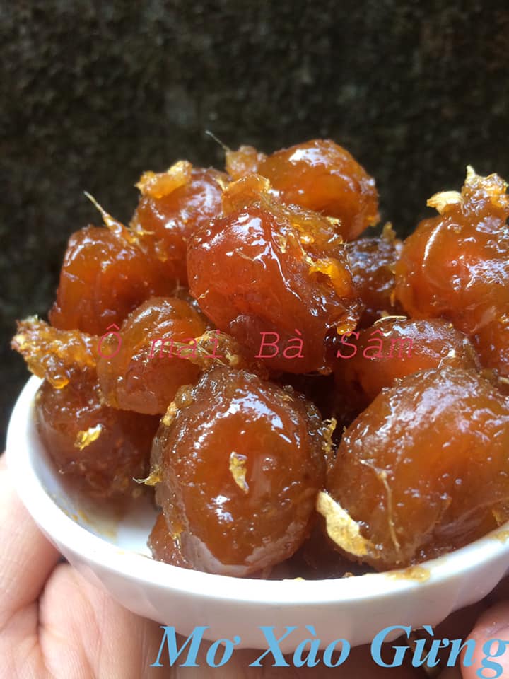 Mơ xào gừng - hộp 500gr