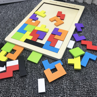 Đồ chơi xếp hình thông minh - Đồ chơi tư duy logic - Bảng xếp hình Tetris cổ điển - AOT
