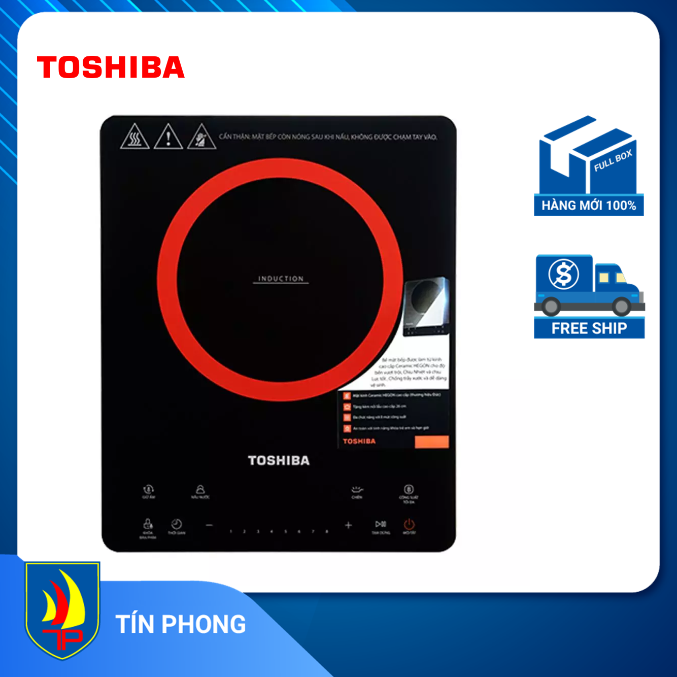 Bếp điện từ đơn toshiba ic-20s2pv