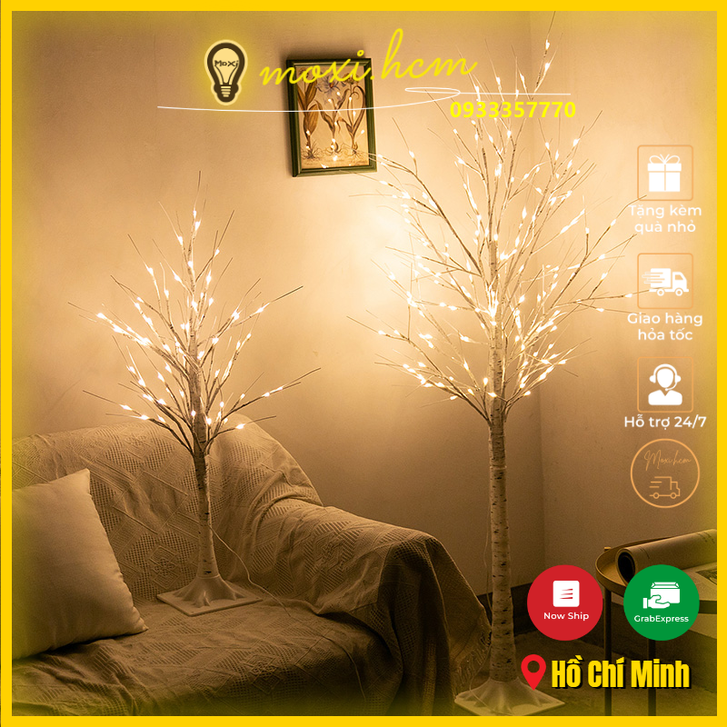 [HCM][ DEAL SHOCK ] Đèn LED Trang Trí Hình Cây Phong Cách Tây Cao 1m8 Trang Trí Nội Thất Sảnh Khách Sạn Nhà Hàng Sân Vườn