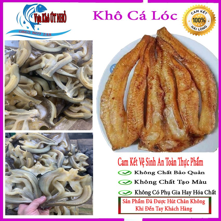 Cá lóc một nắng khô cá lóc đặc sản miền tây thơm ngon tự nhiên đóng gói hút chân không túi 500gram tại Vựa Khô út Nhỏ.
