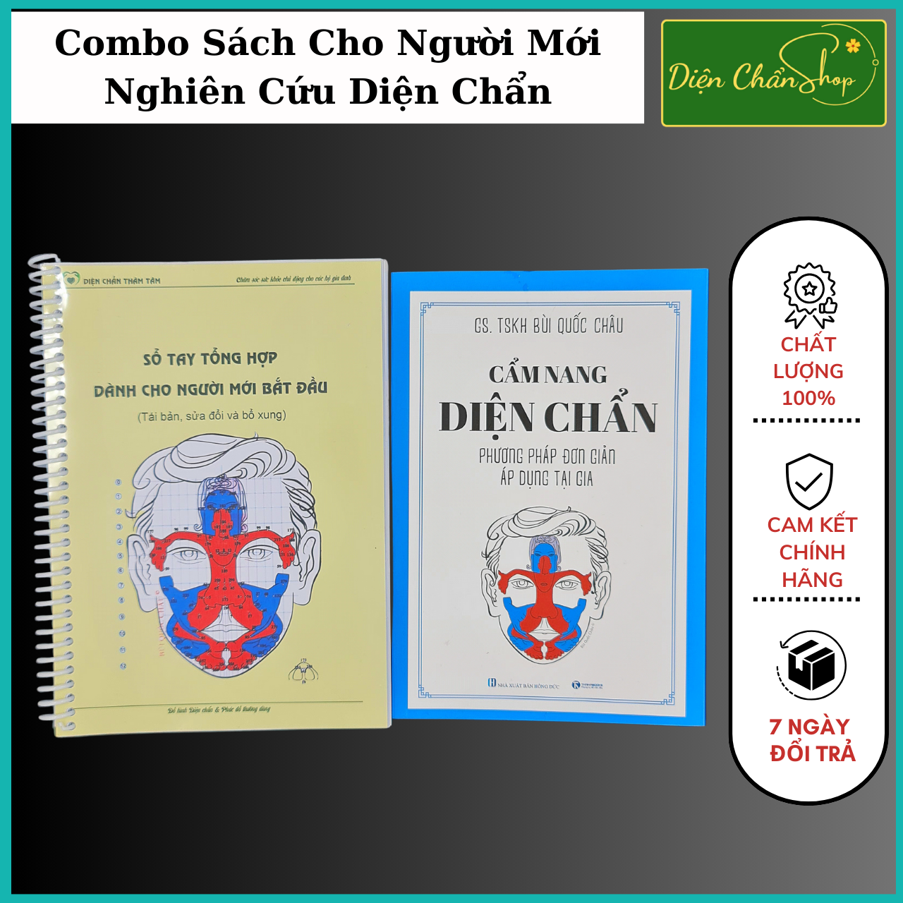 Combo tài liệu học diện chẩn cho người mới bắt đầu + sách cẩm nang diện chẩn cho gia đình