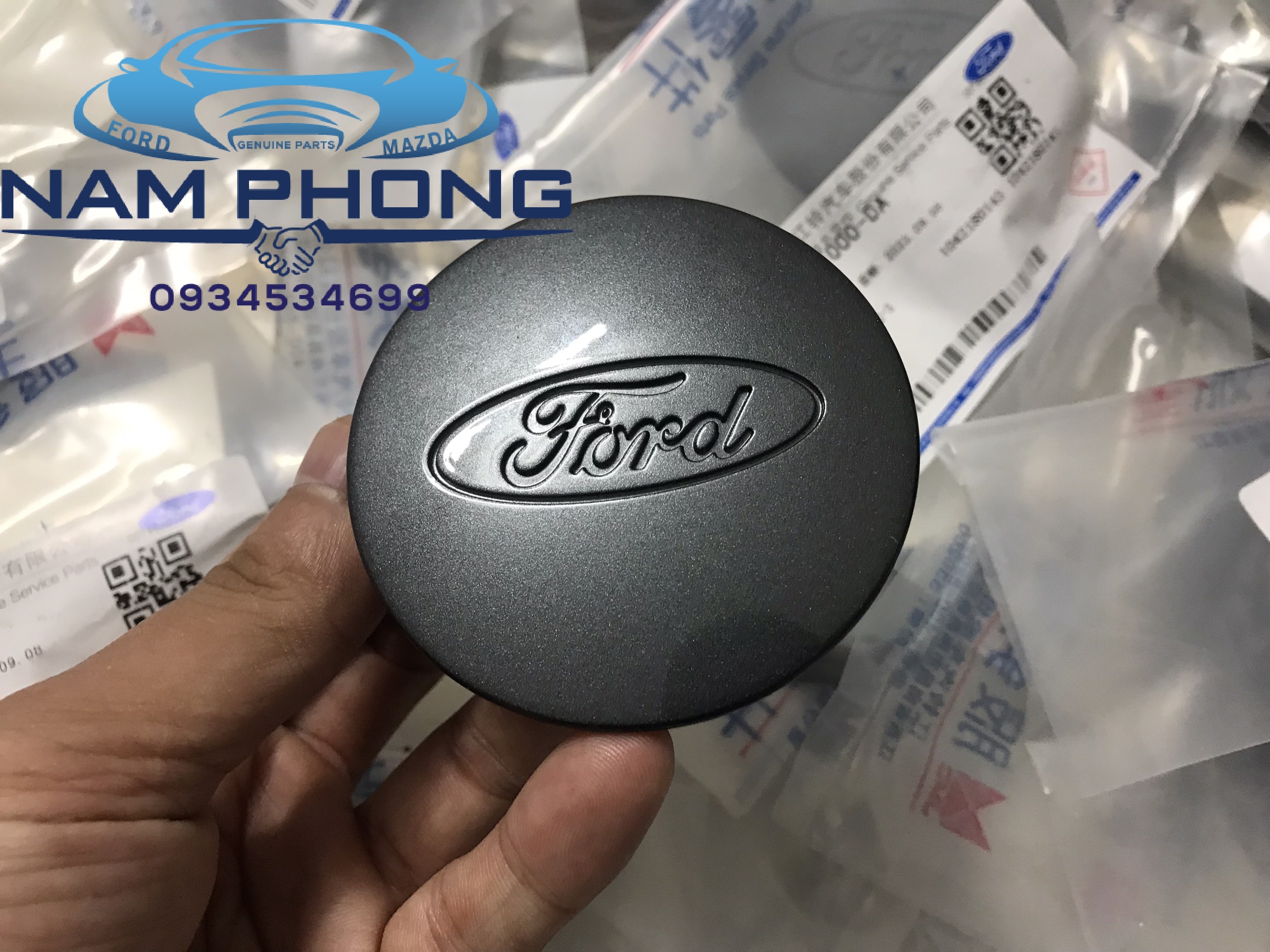 Chụp lazang ranger -chụp la răng ranger lô gô mâm ranger - chụp mâm ranger wildtrak 16 - 20 màu xám - jb3c1000da / eb3c1000aa