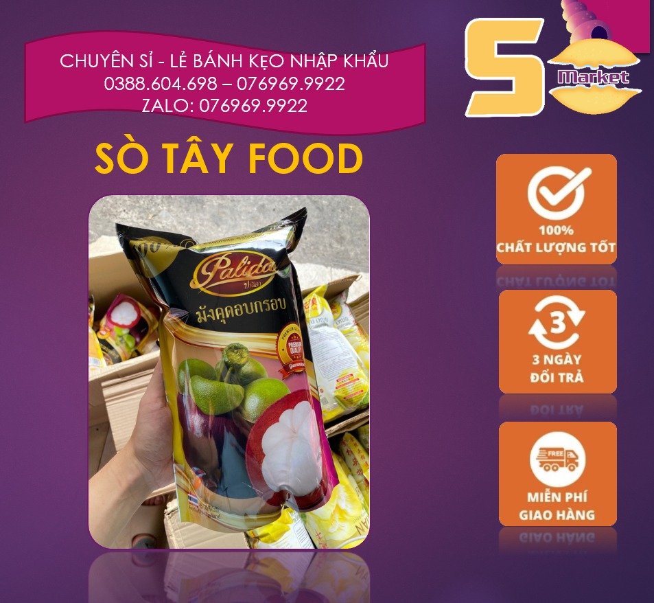 Dâu tây sấy thái lan siêu ngon - măng cụt sấy