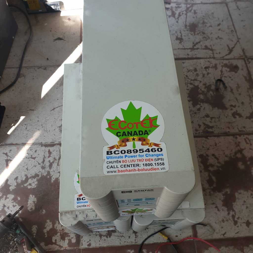 Bộ lưu điện santak online C1K; ups santak online 1000VA máy cũ main mạch zin nguyên bản không bao gồm ắc quy bảo hành 3 tháng