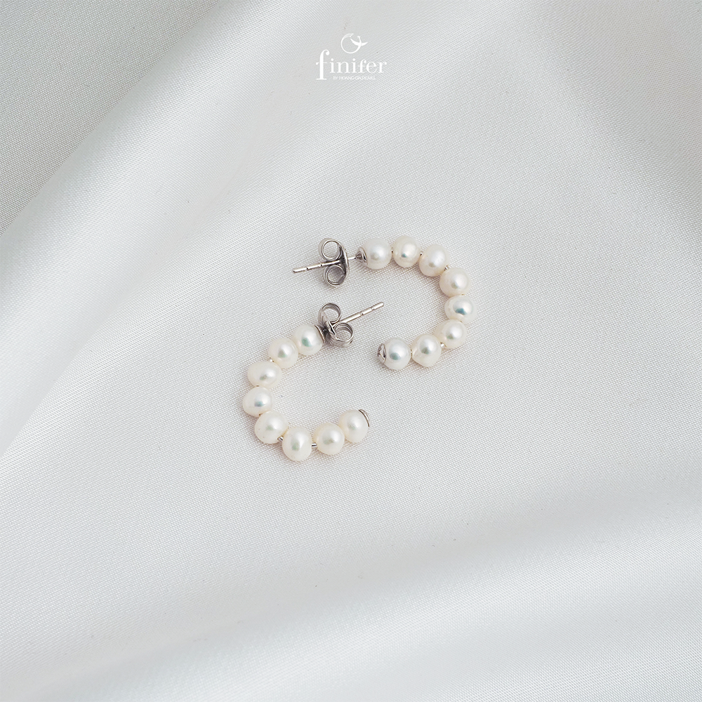 Bông Tai Ngọc Trai Freshwater Happy Together Finifer by Hoang Gia Pearl EF001
