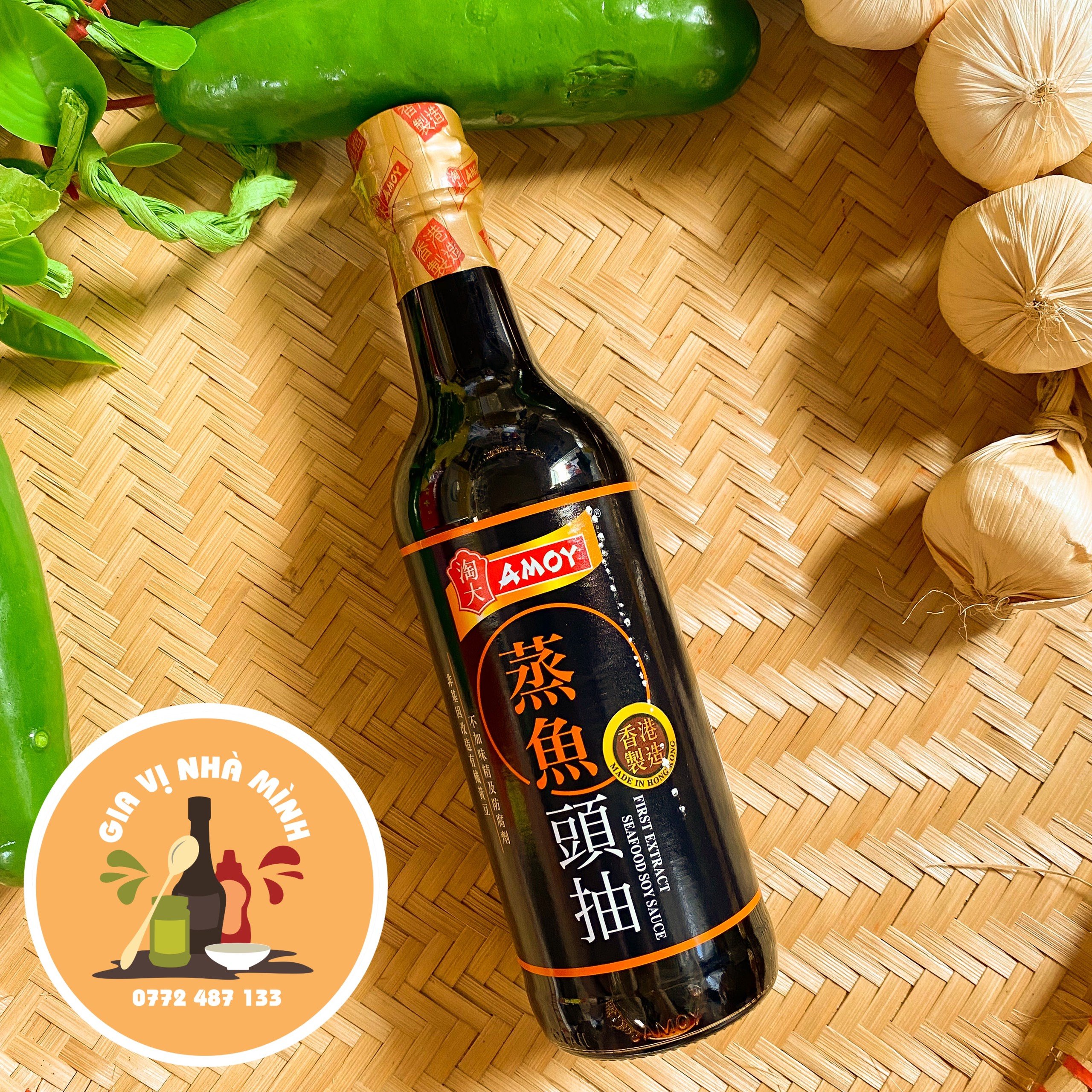 Nước tương hấp cá amoy thượng hạng - chai 500ml