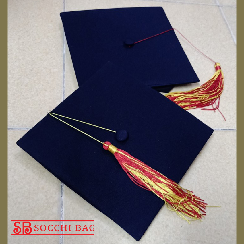 Mũ cử nhân tốt nghiệp đại học, cao đẳng, thạc sĩ hàng chất lượng - phụ kiện dùng để chụp ảnh tốt nghiệp các cấp - SOCCHI BAG