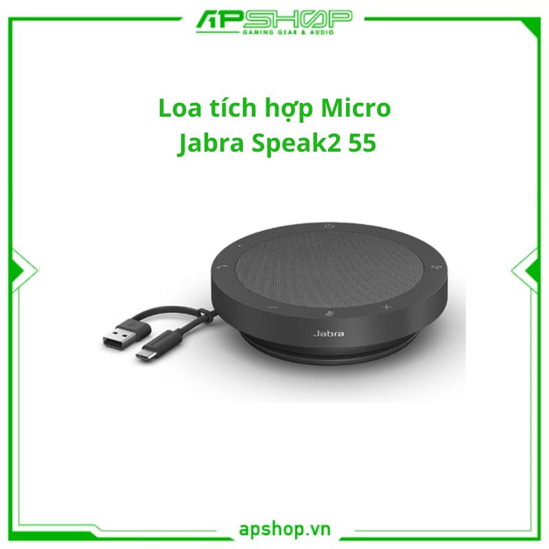 Loa hội nghị tích hợp Micro Jabra Speak2 55 | 55 MS Teams | Chính hãng.