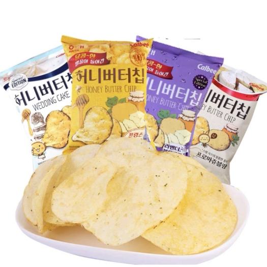 Bánh snack khoai tây Calbee Hàn Quốc bịch 60G đủ vị thơm ngon