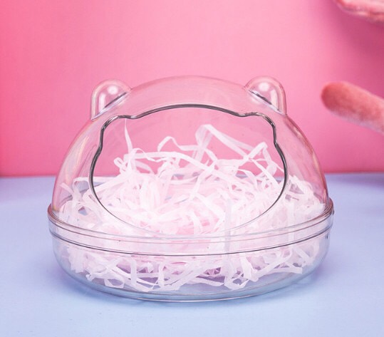 Nhà tắm cát Mika trong suốt cho Hamster .