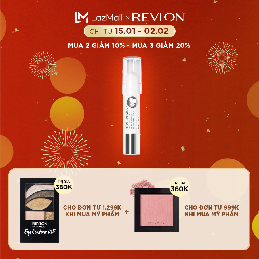 Son dưỡng và tẩy tế bào chết trên môi - Revlon Kiss Exfoliating Balm - Hương Bạc Hà 2.6g