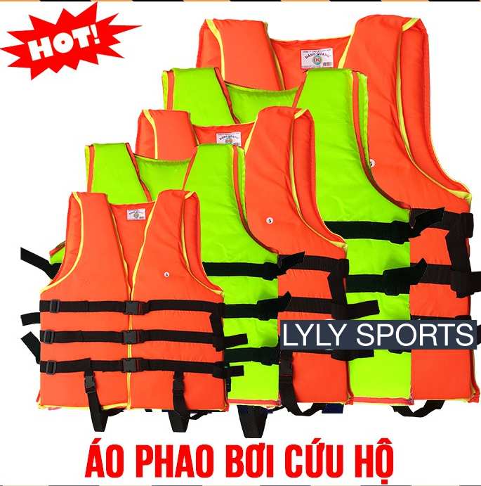 Áo Phao Cứu Hộ Hồ Bơi 13Kg-85Kg. Áo Phao Bơi Xốp Nhiều Cỡ, Cao Cấp, Giá Tốt-LYLYSPORTS