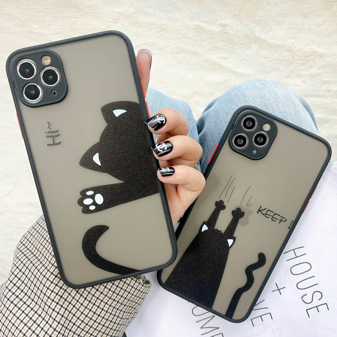 Ốp Lưng Nhám Chống Sock Va Đập Bảo Vệ Camera Mèo Hi