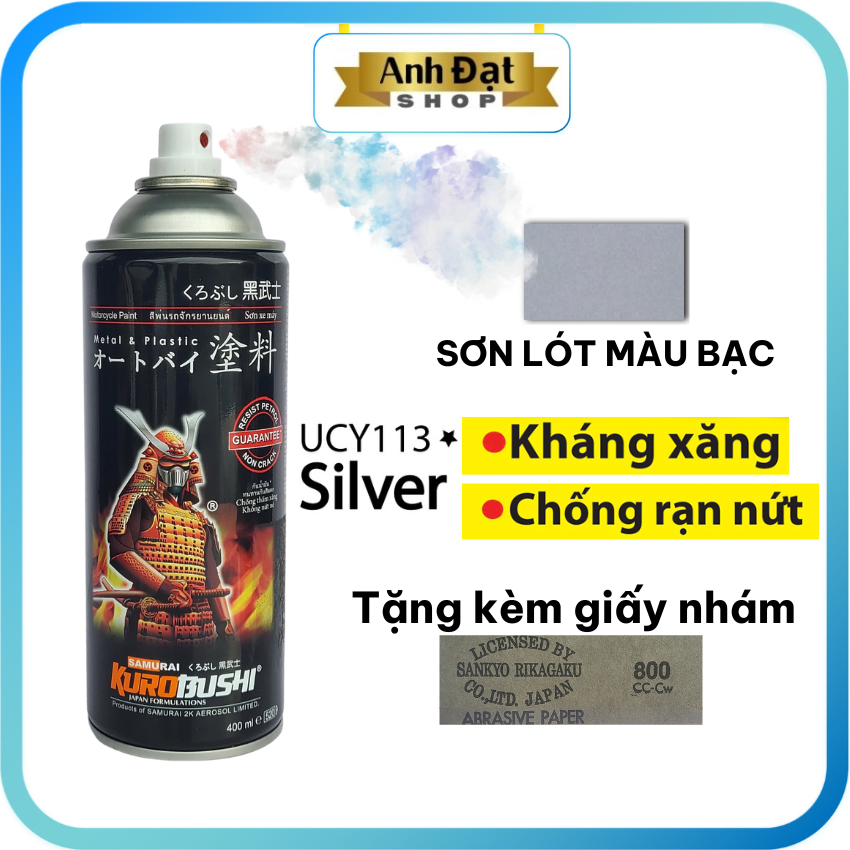 Sơn lót màu bạc ucy113*, dung tích 400ml, anh đạt shop
