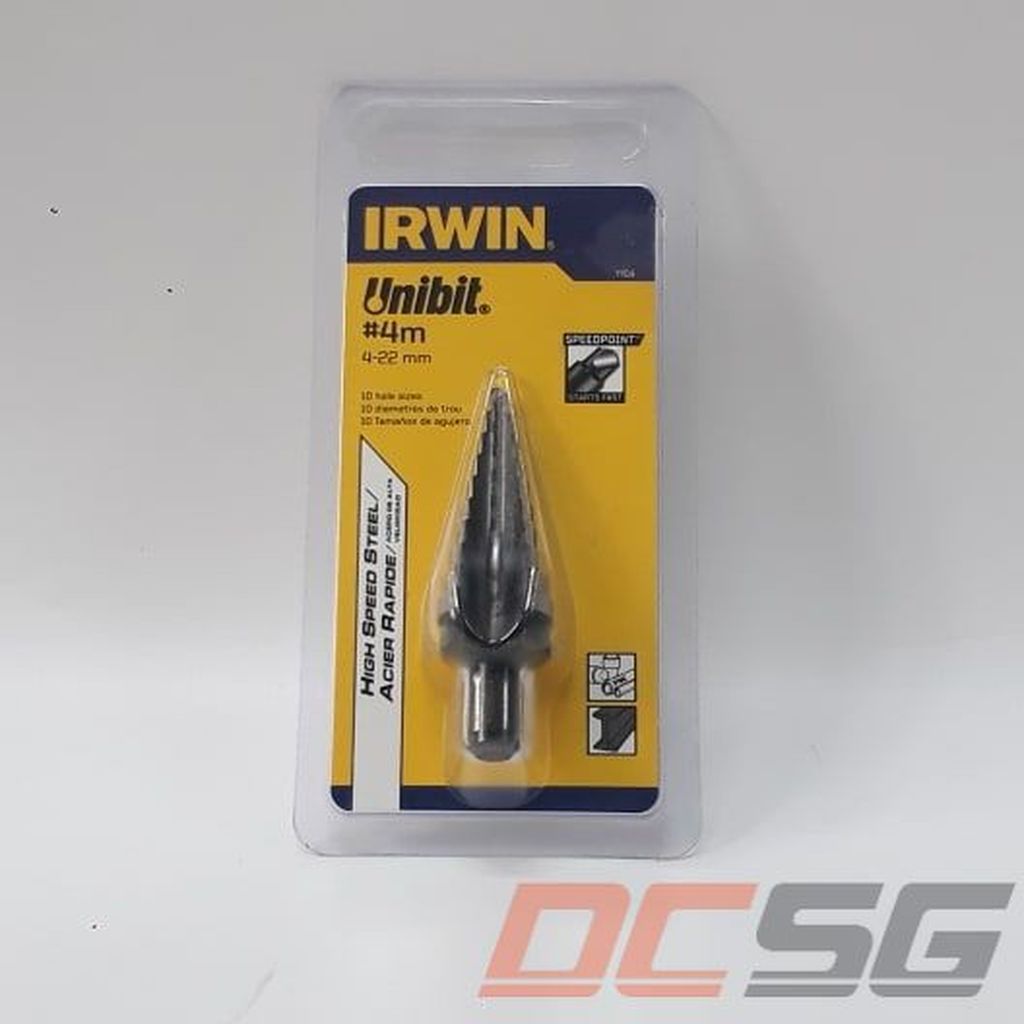 Mũi khoan bậc 4-22mm irwin - 11104