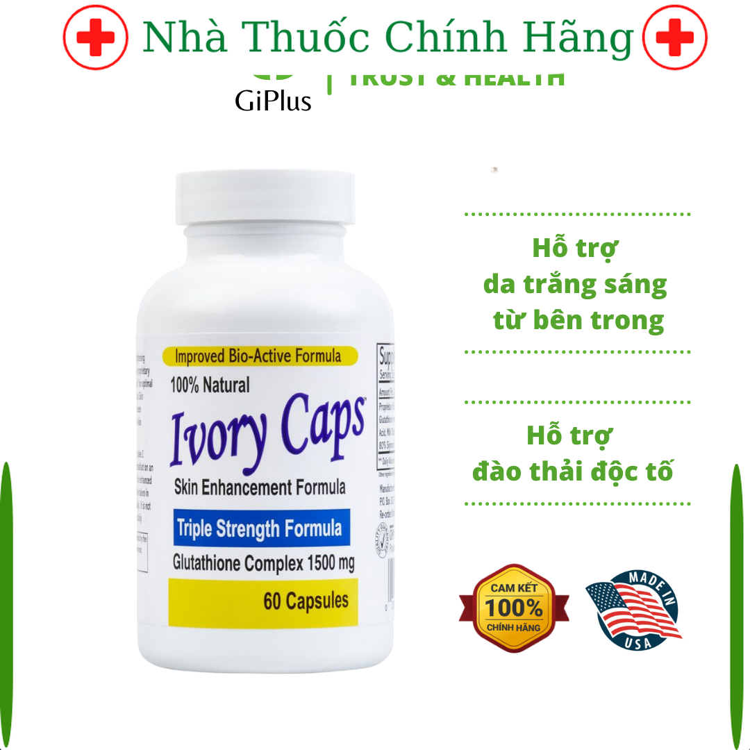 Viên Uống Hỗ Trợ Trắng Da Giảm Thâm Nám Ivory Caps Glutathione Complex