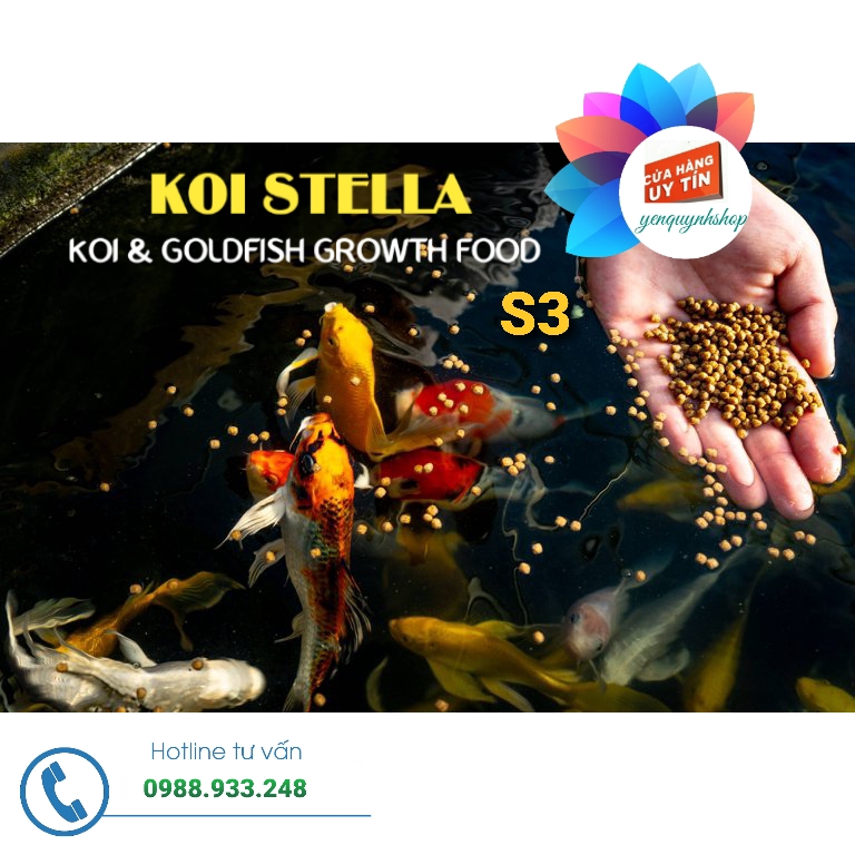Cám KOI STELLA S3 (3mm)cho cá Koi, cá Cảnh/ 1KG