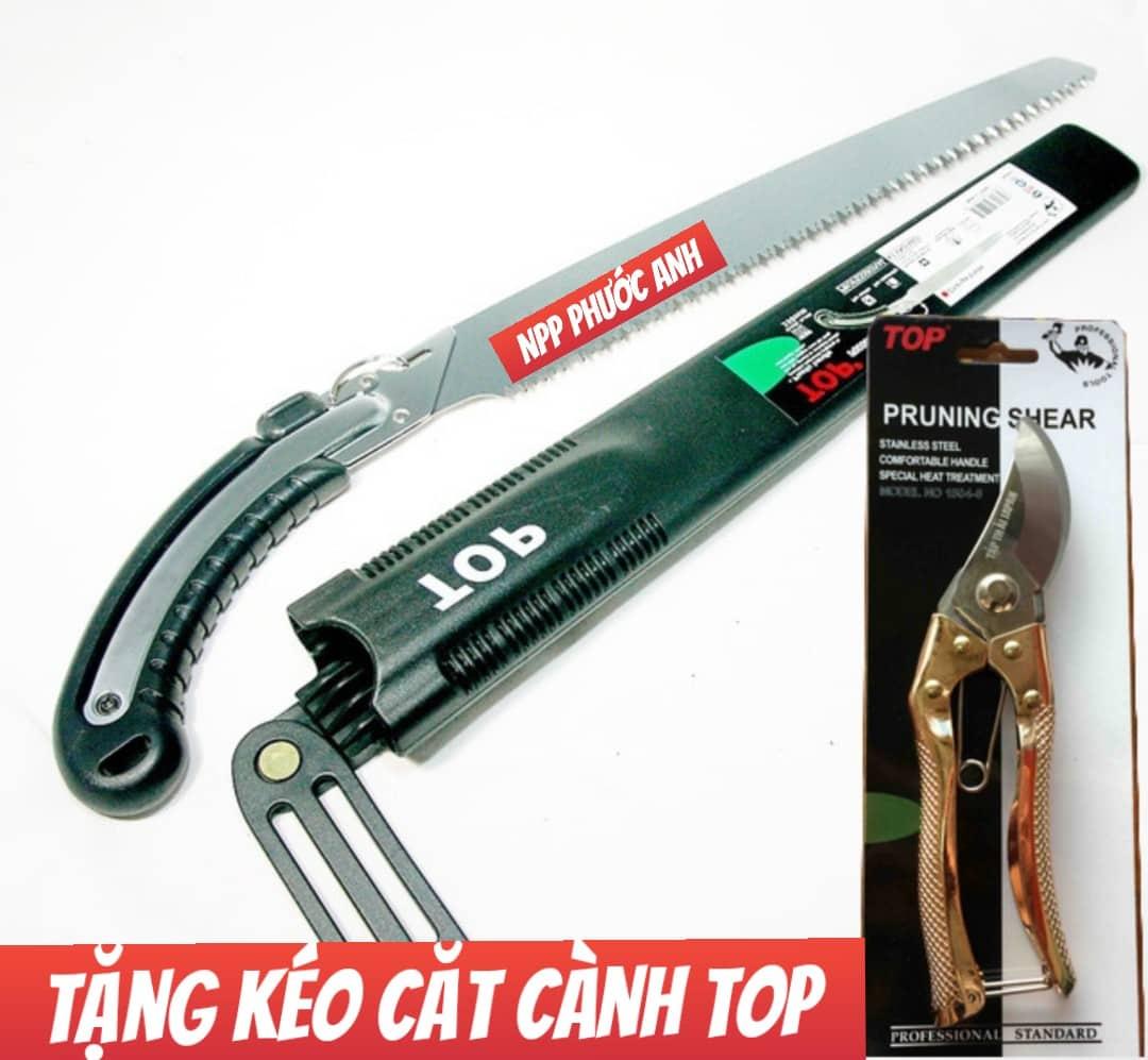 CƯA CẦM TAY TOP 350MM ( CÓ BAO ĐỰNG ) TẶNG KÉO CẮT CÀNH TOP NHẬT BẢN