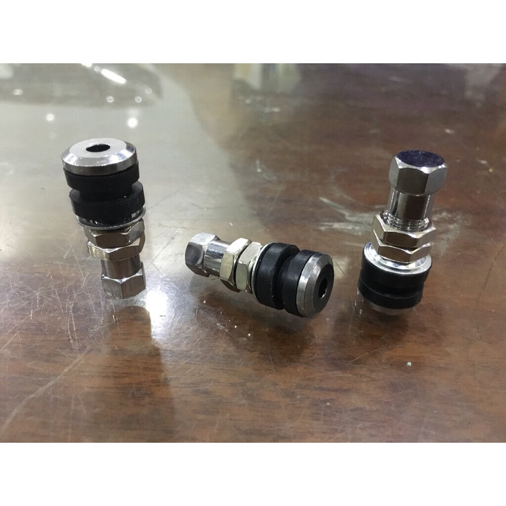 Chân van inox xe máy loại ngắn, combo 10 con, độ dài 34mm