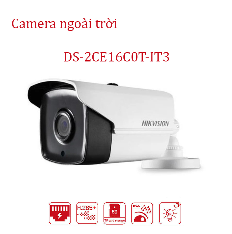 Camera hikvision hd-tvi thân trụ 720p