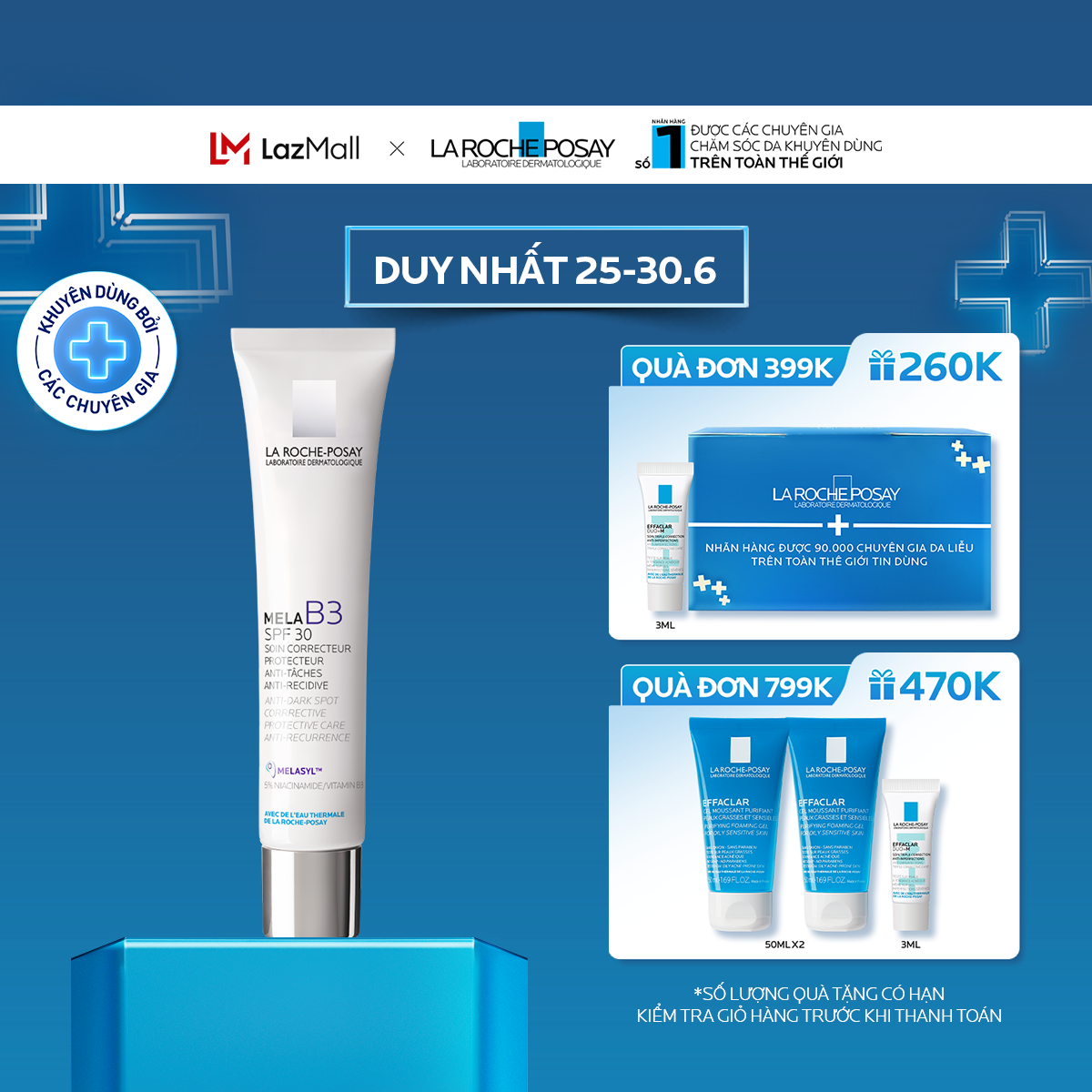 Kem dưỡng sáng da mờ thâm La Roche-Posay Mela B3 40ml