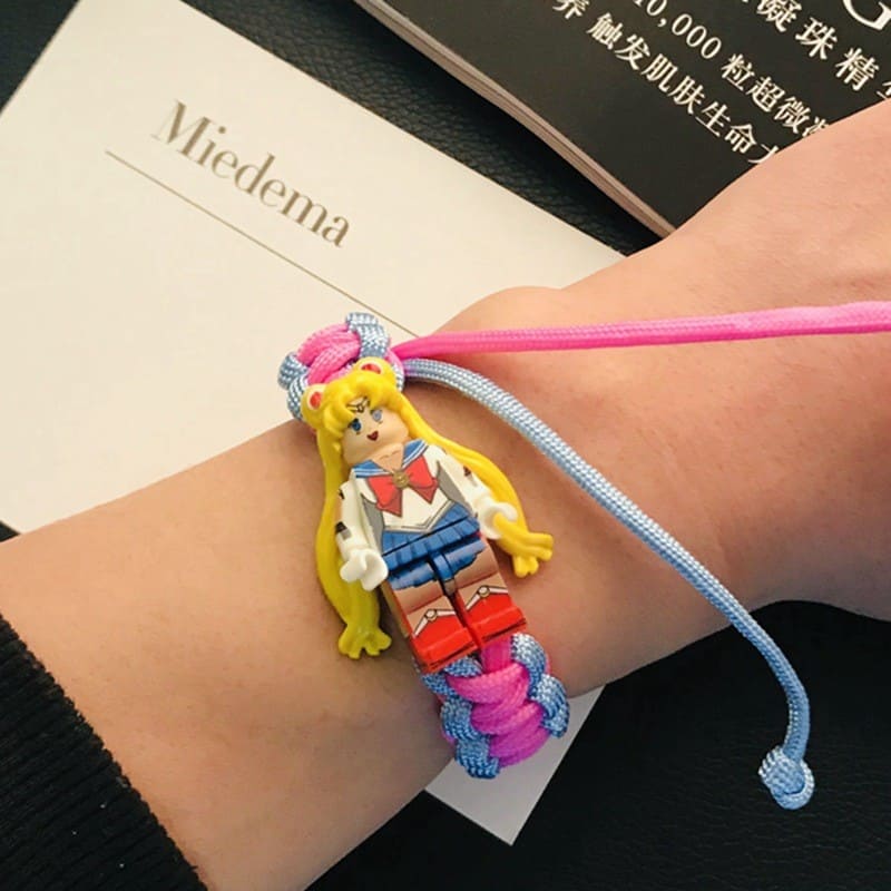 Vòng tay paracord Minifigures các nhân vật Non LEGO hàng đẹp loại 1( mẫu thủy thủ mặt trăng)