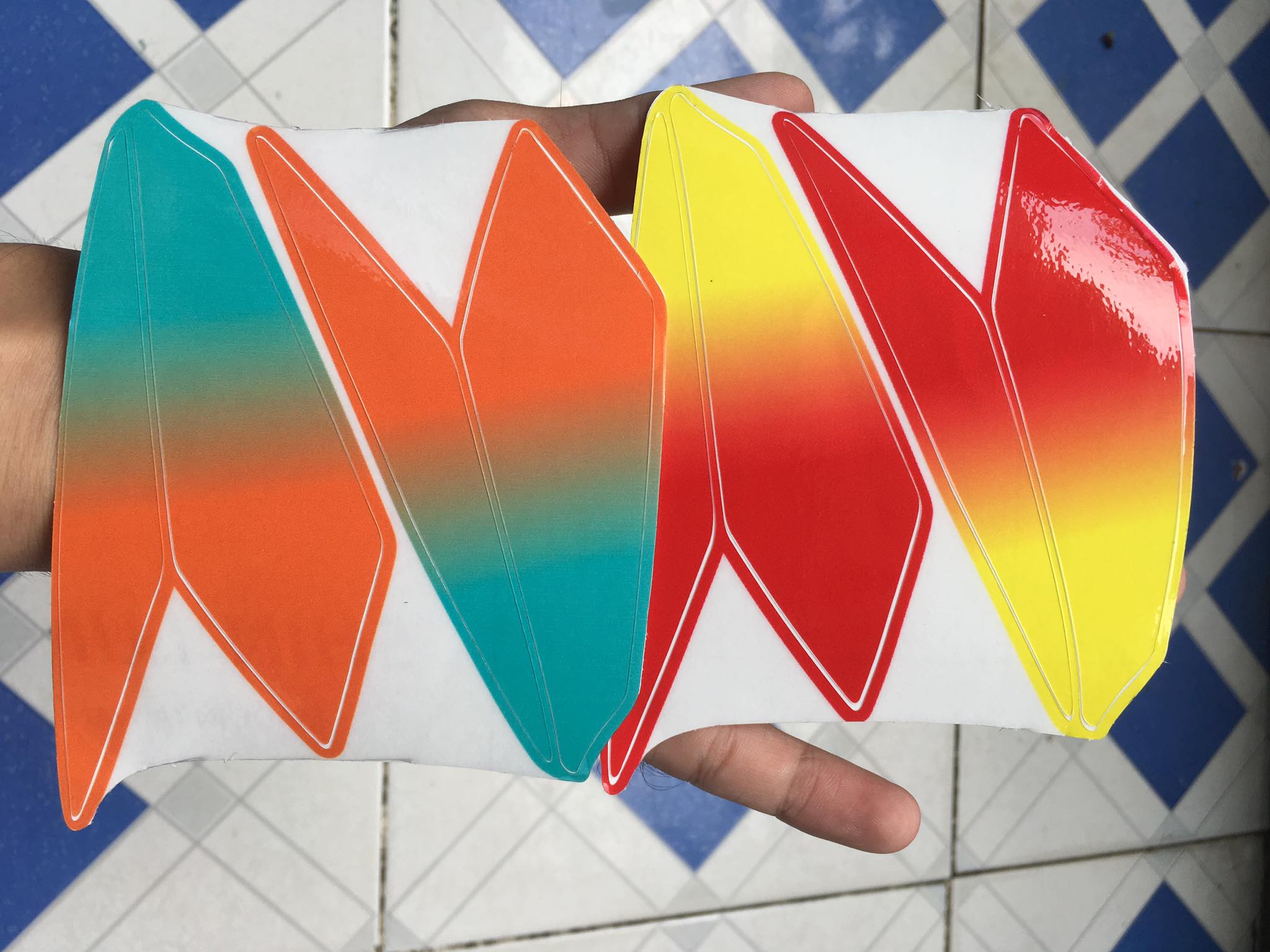 [HCM]COMBO 2 DÁN XI NHAN RAIDER XANH CAM ĐỎ VÀNG