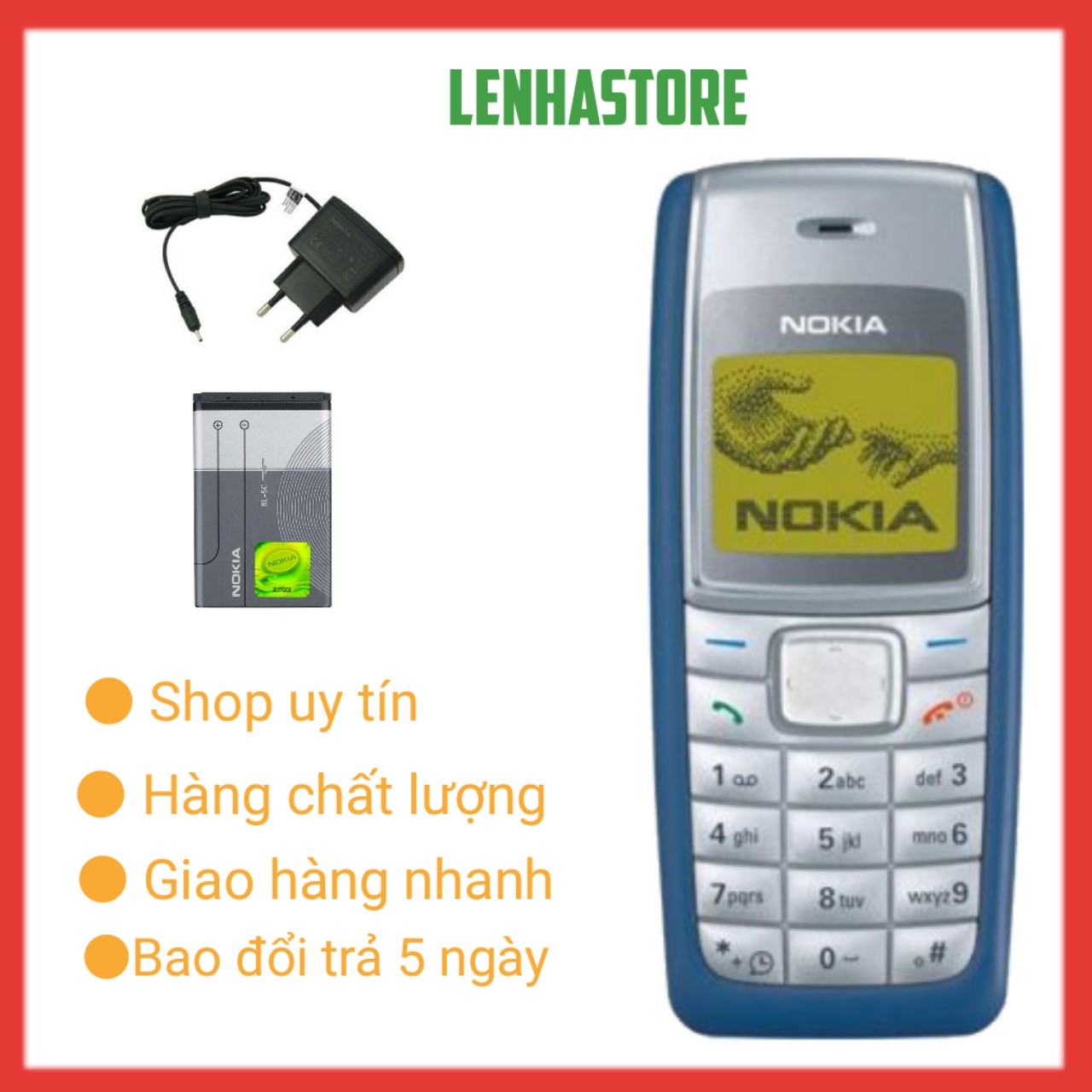 [HCM]Điện thoại nokia 1110i cục gạch pin bền bỉ tặng kèm pin sạc