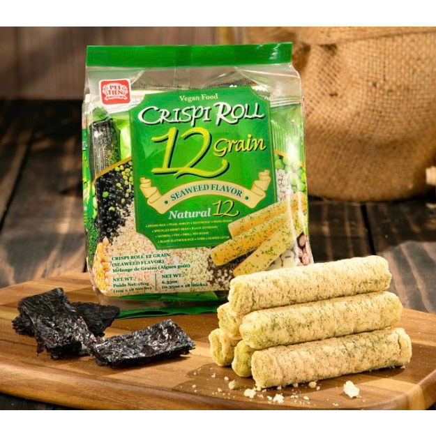 [VỊ RONG BIỂN] Bánh Ngũ Cốc Dinh Dưỡng 12 Loại Đậu PeiTien Crispi Roll Đài Loan 180gr