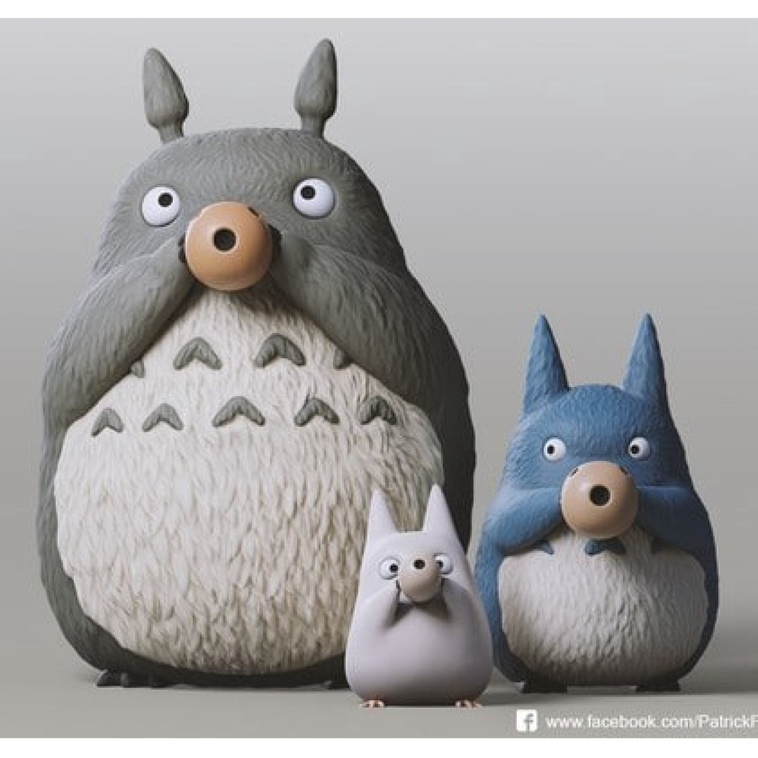 Mô hình in 3D Totoro Family  Lazadavn