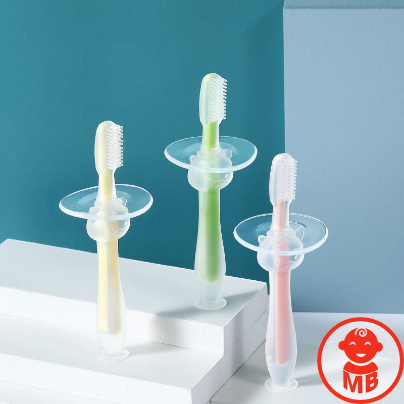 Bàn chải đánh răng silicon siêu mềm cho bé