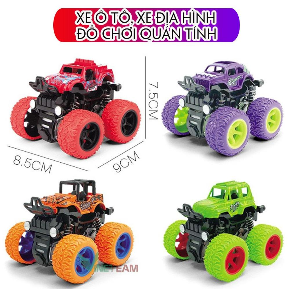 Xe ô tô xe địa hình đồ chơi quán tính bánh đà cho bé nhiều màu sắc (ngẫu nhiên) chất liệu nhựa an toàn cho bé