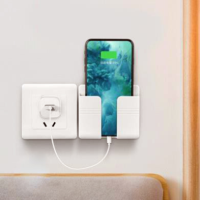 Kệ Để Remote kiêm giá đỡ sạc Điện Thoại Dán Tường độc đáo