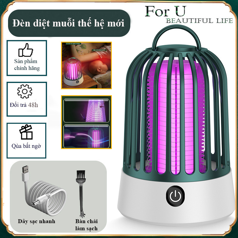 Đèn bắt muỗi điện quang không dây, máy bắt muỗi thông minh - phạm vi lớn, đèn đuổi muỗi ánh sáng an toàn cho bé - đèn bắt muỗi , côn trùng thông minh