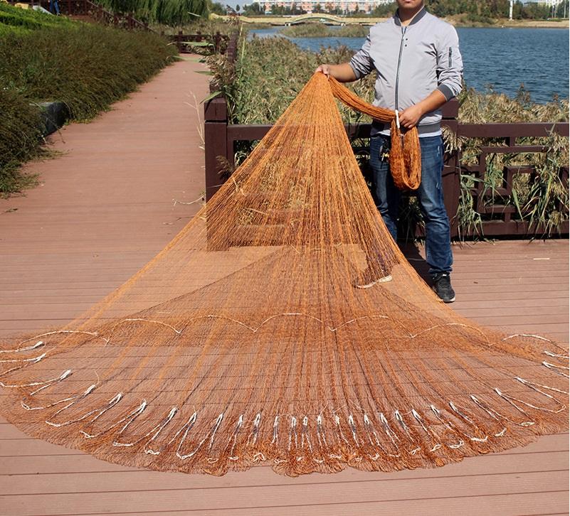 Chài Dù Bắt Cá Chân Chì Đúc Thái Lan cao 2m5 bung 5m ( Ngu Long )