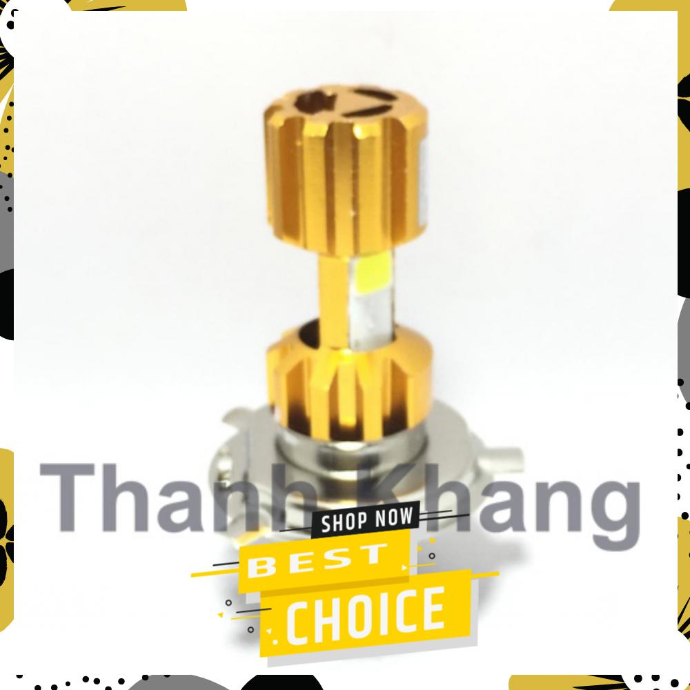 [HCM]Đèn pha led Thanh Khang 3 tim H4 space ship ánh sáng trắng cho xe máy 001000030