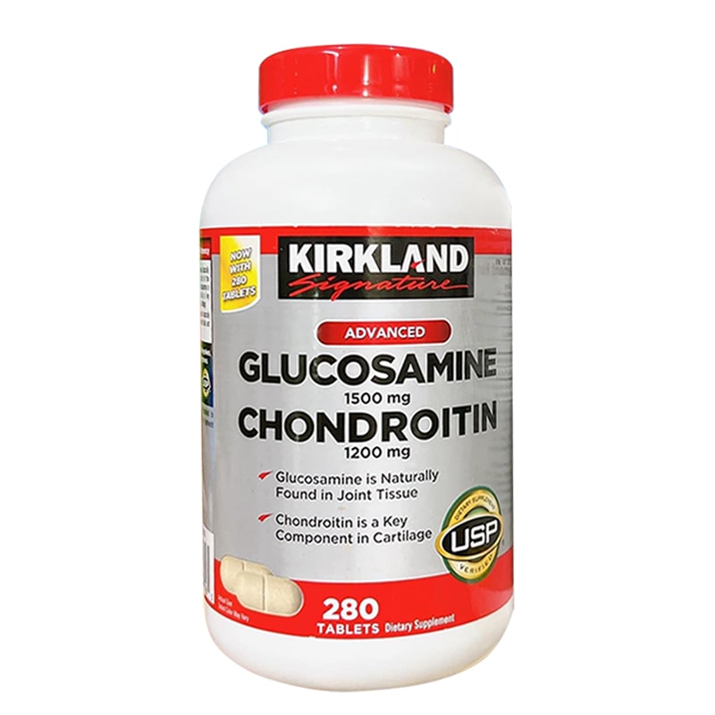 Viên Uống Kirkland Glucosamine + Chondroitin 280v - Mỹ date 06 2026 Hộp