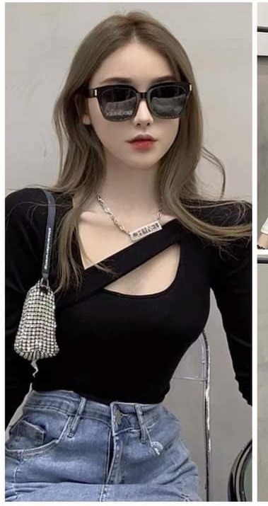 Áo Coprop kiểu tay dài cá tính
