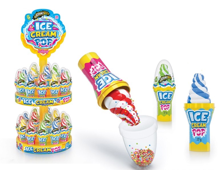 Kẹo mút que kem ice cream pop johny bee