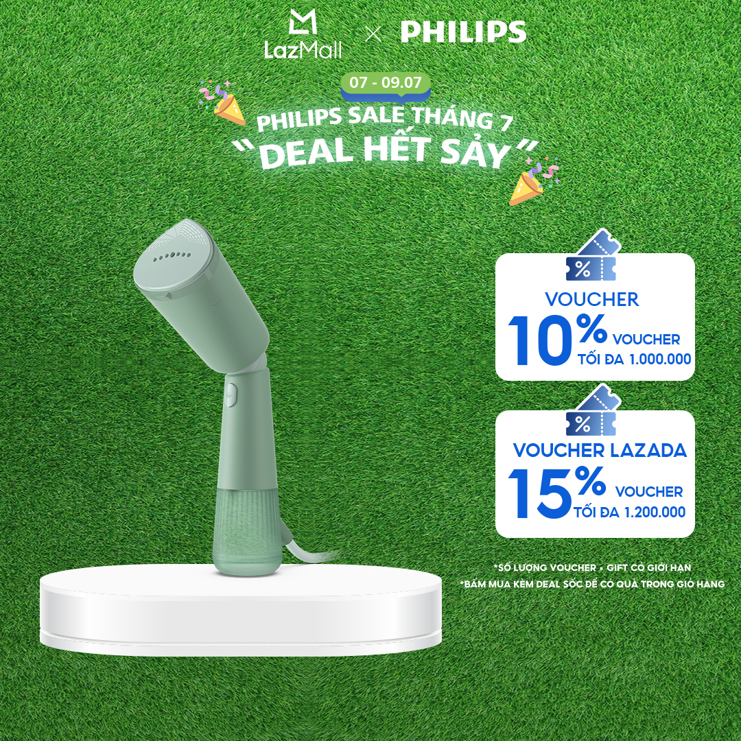 [QUÀ TẶNG HẤP DẪN - SLCH] Bàn Ủi Hơi Nước Cầm Tay Philips STH5010/70 |1400W - Hàng Chính Hãng