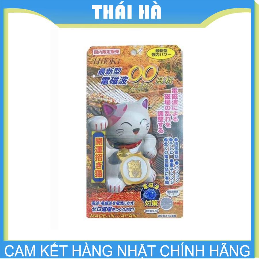 Miếng dán chống sóng điện từ hitoki mẫu mèo thần tài nhật bản giúp bảo vệ não