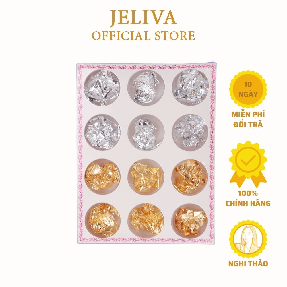 Giấy nhún nail vàng bạc