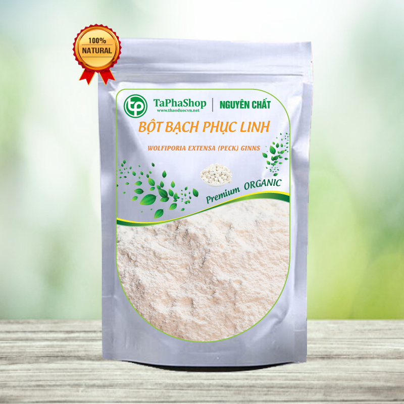 Bột bạch phục linh nguyên chất 500g - tấn phát