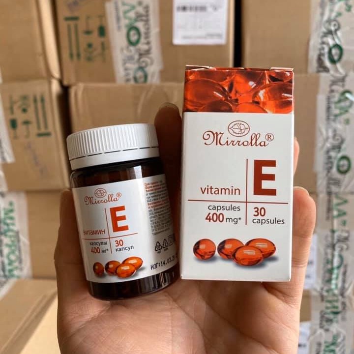 [HCM]Vitamin E Đỏ Nga 400mg [ có thể bôi đắp mặt ] trắng da