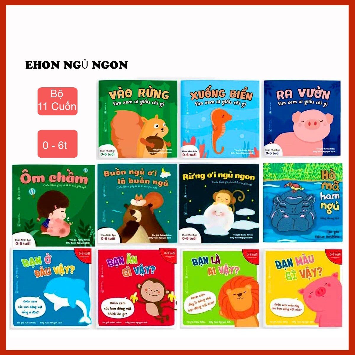 Sách - ehon nhật bản - combo cuốn