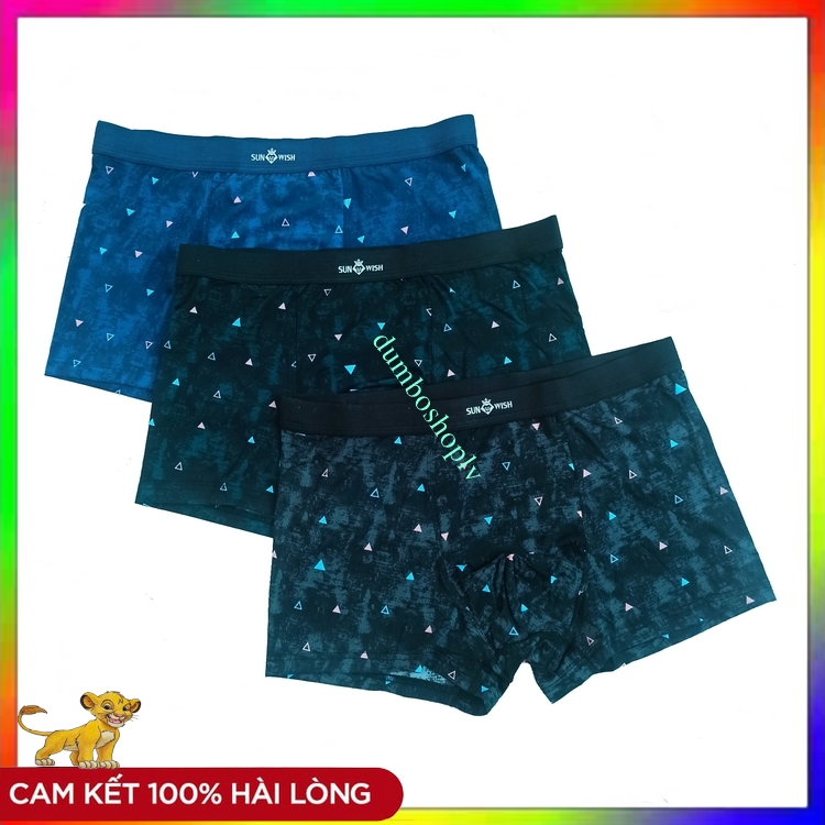 3 quần sịp đùi nam , quần sịp đùi nam thun lạnh , sịp đùi nam cao cấp sunwish, quần sịp nam đẹp, quần sịp nam boxer