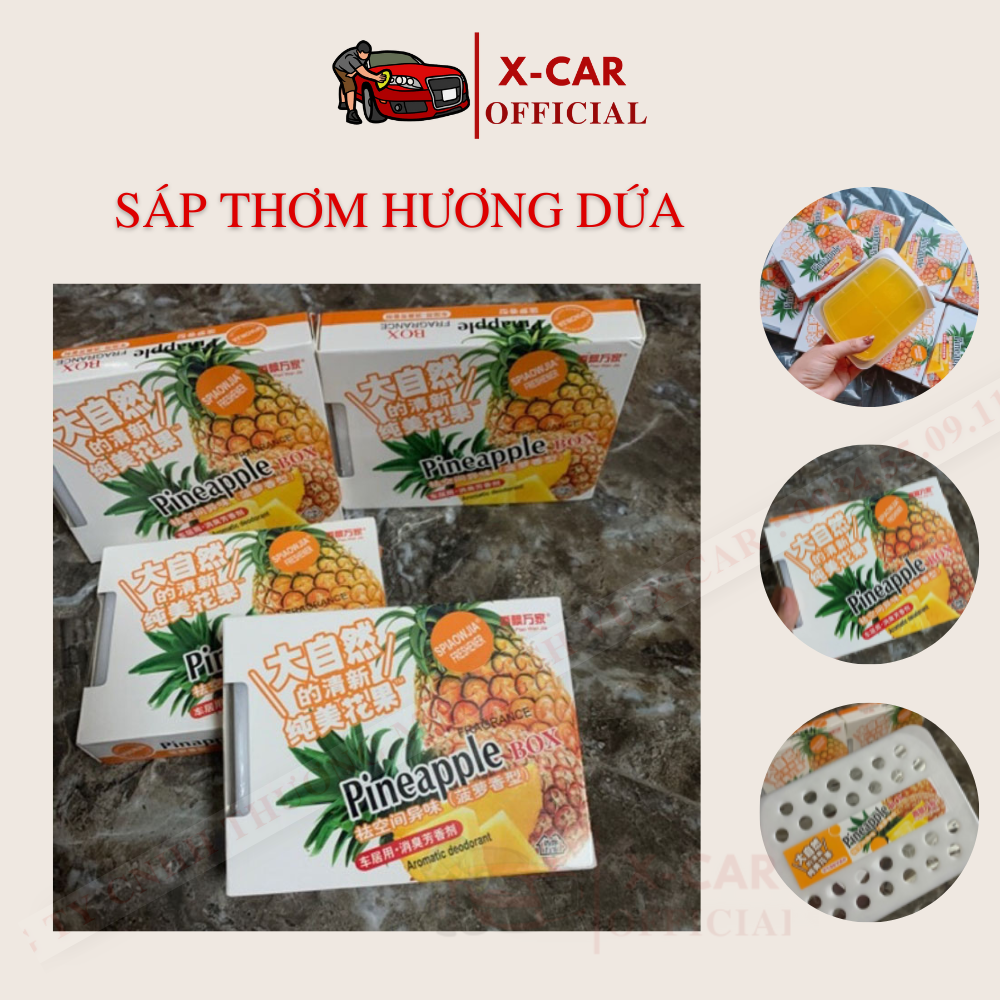Sáp thơm hương dứa trên xe hơi hương thiên nhiên