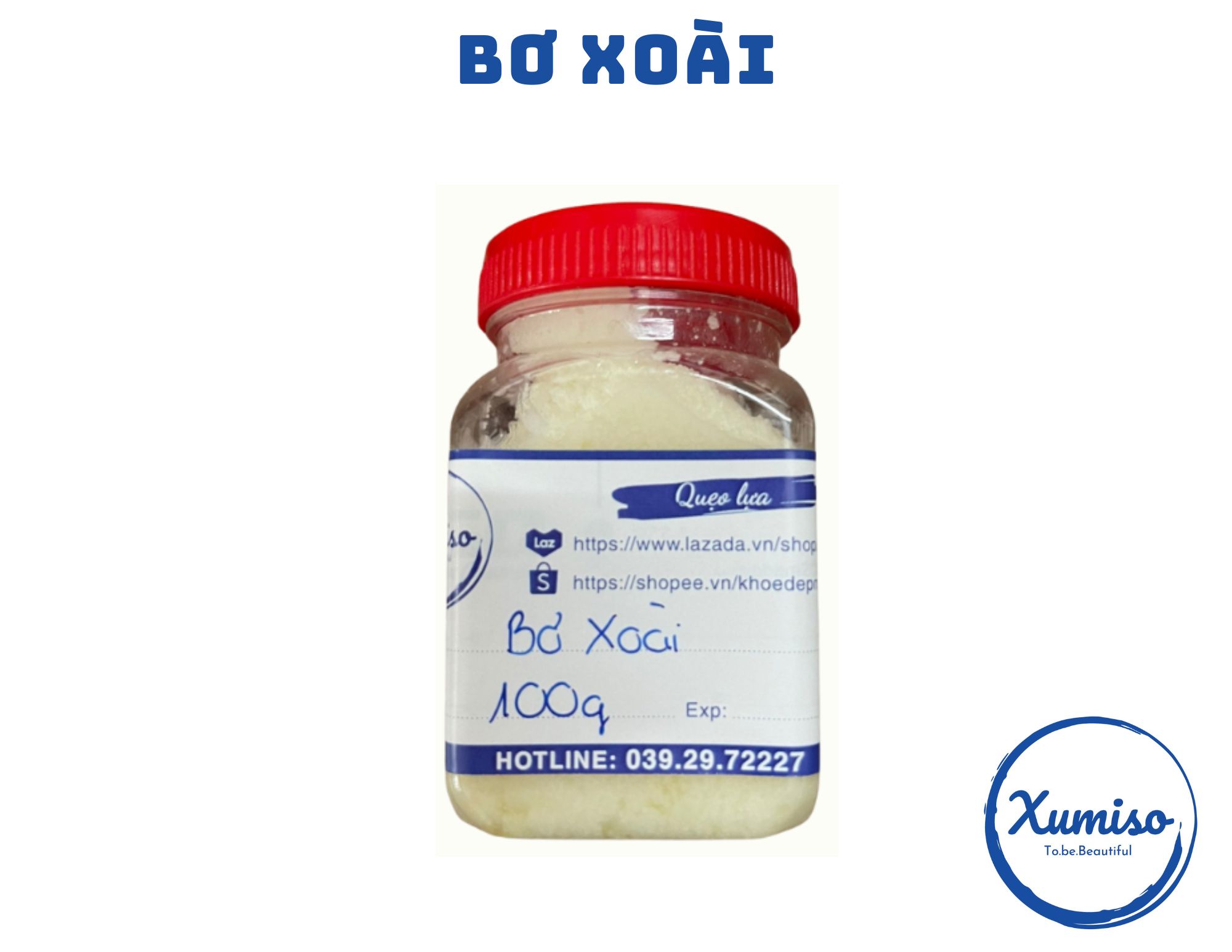 Bơ Xoài - Butter - Nguyên liệu làm son, kem, lotion - Nguyên liệu mỹ phẩm - Xumiso 100G