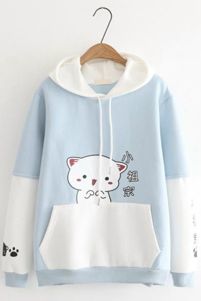 Áo khoác nỉ hoodie nữ in mèo mèo cực cá tính siêu hot